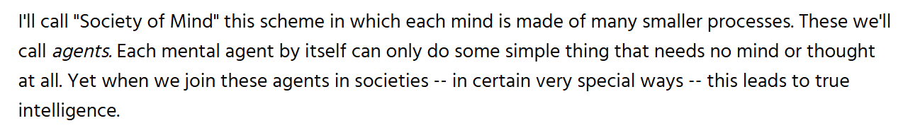 The Society of Mind